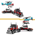 Klocki Lego Creator 3w1 7+ Ciężarówka z platformą i helikopterem 31146 _76503