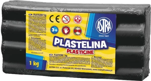 Plastelina 1kg Czarna Astra_76537