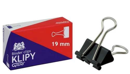 Klip biurowy KW 19mm 12szt 110-1092 Grand_76579