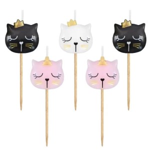 Świeczki pikiery kotki 5szt PF-SPKI Godan