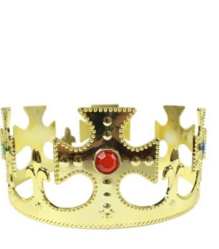 Korona karnawałowa plastik złota CRPL Godan_76769