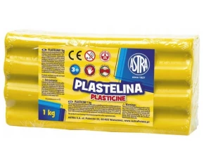 Plastelina 1kg Żółta Astra