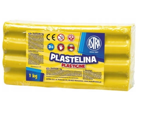 Plastelina 1kg Żółta Astra_76880