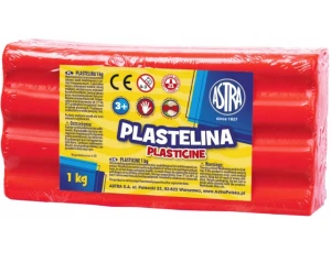 Plastelina 1kg Czerwona Astra