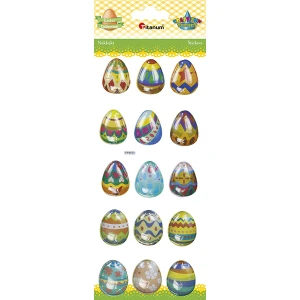Naklejki wypukłe Pisanki Wielkanoc 470969 Titanum