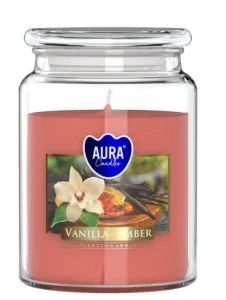 Świeca zapachowa w słoiku 500g wanilia Bispol Aura