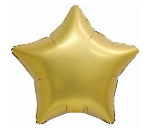 Balon foliowy Gwiazda złoty mat 19” Godan