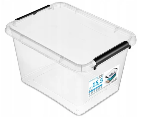 Pojemnik plastikowy z pokrywą 15,5L 39x29x21,5cm SimpleStore Orplast
_77164