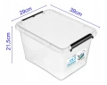 Pojemnik plastikowy z pokrywą 15,5L 39x29x21,5cm SimpleStore Orplast
_77163