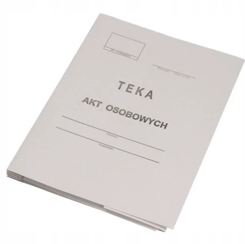 Teczka do Akt Osobowych Kartonowa Teka A4 350g Kiel-Tech_77326