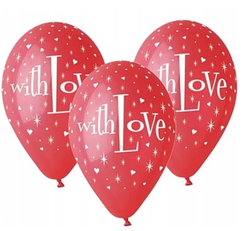 Balony Premium With Love 30cm 5szt GS110/P080 Godan_77472