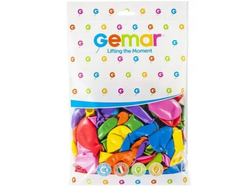 Balony 26cm 100szt 080 Mix kolor Gemar_82162