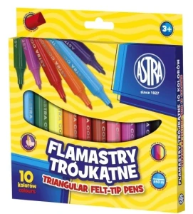 Flamastry 10 kol. trójkątne jumbo 314 114 001 Astra