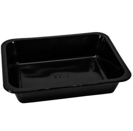 Pojemnik wielorazowy PP do zgrzewu T1 227/178/50mm 1L niedzielony czarny 50sztuk Bitner_77817