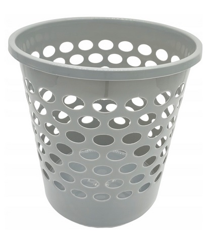 Kosz biurowy 10L ażurowy plastikowy na śmieci szary Orplast_77879