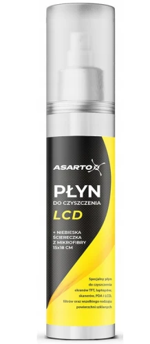 Płyn do czyszczenia LCD 125ml + mikrofibra Asarto_77933