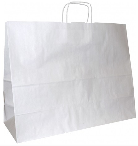 Torba papierowa 50x18x39cm biała 100g Odrapack_78031