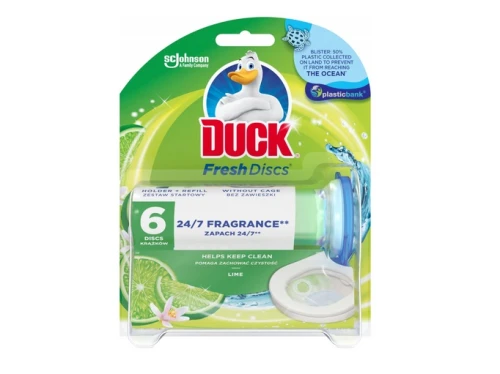 Żelowe krążki do toalety o zapachu limonkowym 36ml Duck Fresh Discs_78110