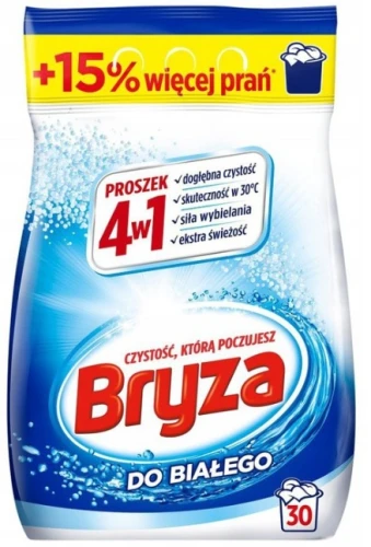 Proszek do prania 4w1 do białego 1.95kg (30prań) Bryza_78136