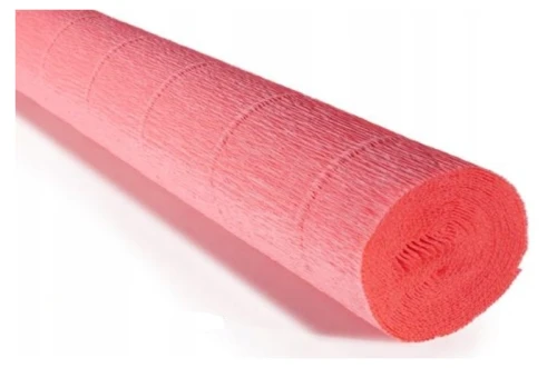 Bibuła Marszczona Krepa 180g 50x250cm 601 Różowa Cartotecnica Rossi_78185