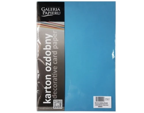 Karton Wizytówkowy A4 210g 20ark Gładki Ciemnoniebieski Satynowy Galeria Papieru_78292