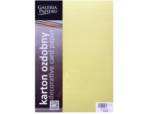 Karton Wizytówkowy A4 220g 20ark Milenium Żółty Galeria Papieru_78361