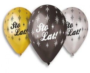 Balony Sto Lat 6szt 33cm 13" Godan