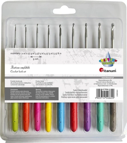 Zestaw Szydełek 9szt Titanum_78745