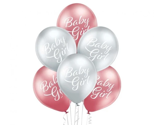 Balony Baby Girl 6szt 30cm 12" Belbal_78802