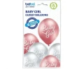 Balony Baby Girl 6szt 30cm 12" Belbal_78803