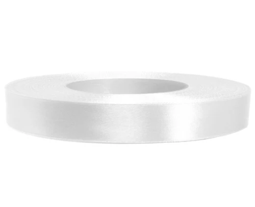 Wstążka satynowa 12mm x 32mb Biała 8002 Aksa_78895