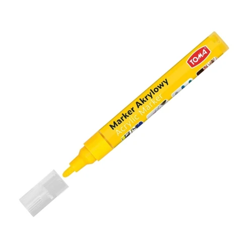 Marker akrylowy żółty 4mm Toma _56400