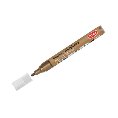 Marker akrylowy brązowy 4mm Toma _56369