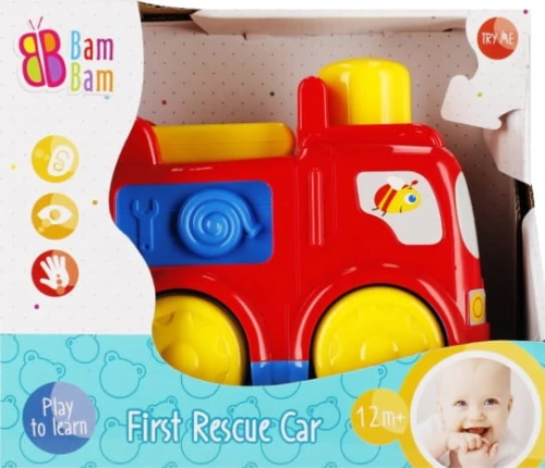 Zabawka edukacyjna auto mały strażak 12m+ Bam Bam_79217