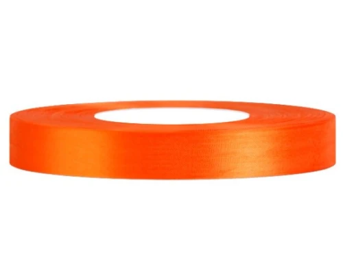 Wstążka satynowa 12mm x 32mb Pomarańczowa 8027 Aksa_79343