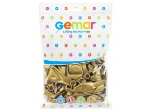 Balony lateksowe 26cm 100szt 074 Złoty Dorato Gemar