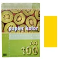 Papier ksero do drukarki A4 żółty 100ark Kreska_79650