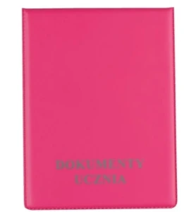 Okładka na legitymację pionowa różowa Biurfol