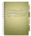 Kołozeszyt B5 200 stron w kratkę oliwkowy Navy Pukka Pad _80241