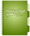Kołozeszyt B5 200 stron w kratkę oliwkowy Navy Pukka Pad _80240