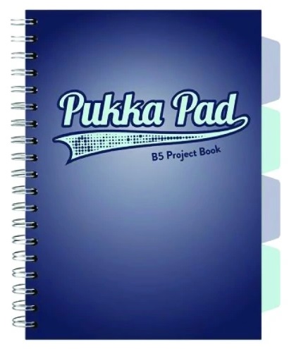 Kołozeszyt B5 200 stron w kratkę granatowy Navy Pukka Pad _80242