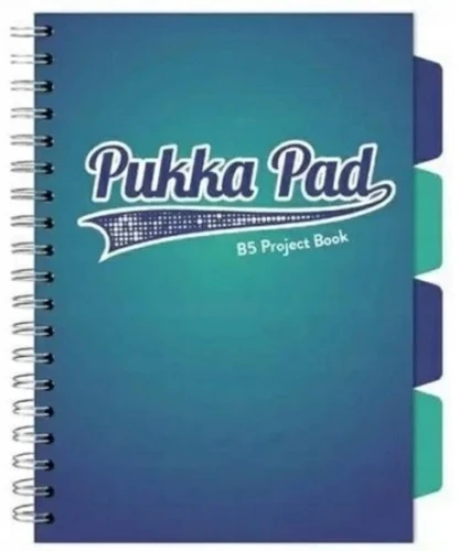 Zeszyt w kratkę B5/100K morski Pukka Pad_80672