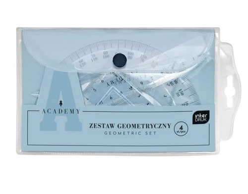 Zestaw geometryczny w etui 4el Academy Interdruk_80871