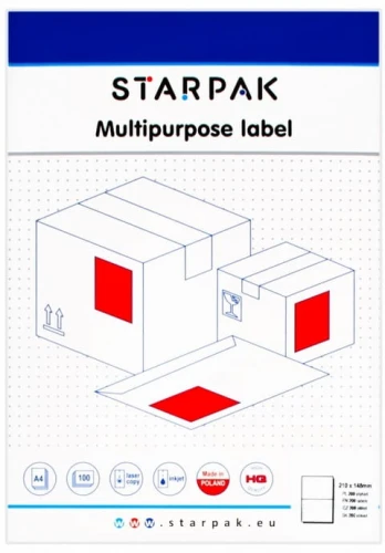 Etykiety A4 210x148mm 100ark 2et samoprzylepne Grand_80901