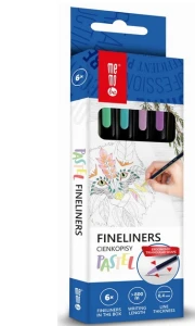 Cienkopis 0,4 mm pastelowy 6kol.  MemoBe
