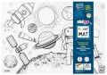Transparentna mata wodoodporna do kolorowania by Funny Mat Kosmos Strigo_81288