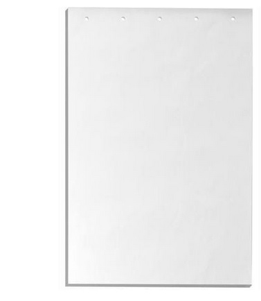 Blok do flipcharta gładki 64 x 95,5 cm 20 kartek Unipap_81298