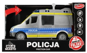 Radiowóz Policja samochód mówi po polsku  Moje miasto Mega Creative
