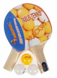 Rakietki do ping-ponga z 3 piłeczkami Mega Creative