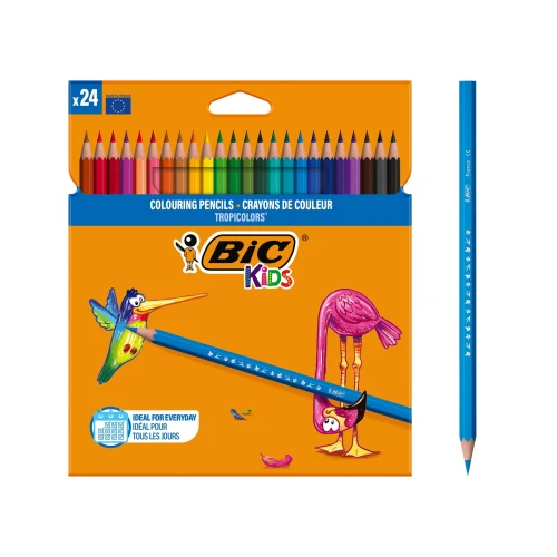 Kredki ołówkowe 24kol. Kids Conte Tropicalis Bic_81699